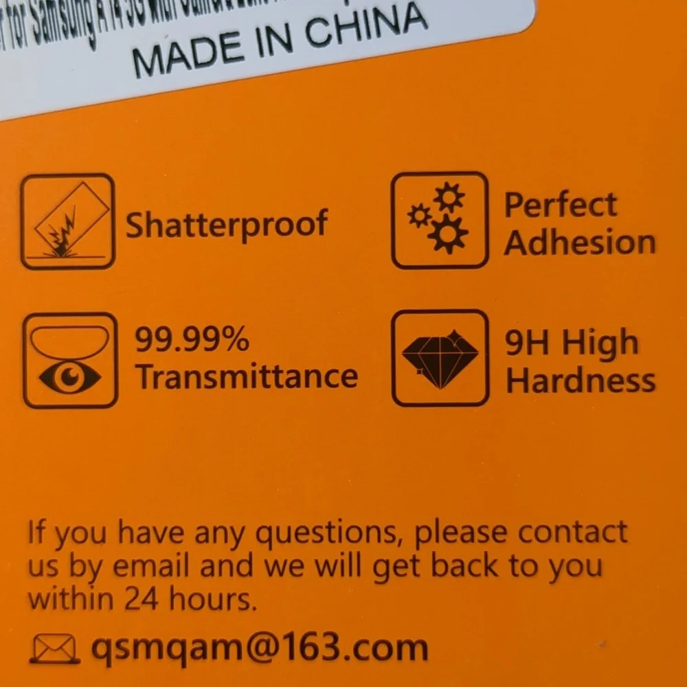 Qsm Qam tempered glass